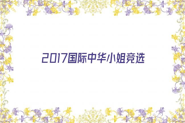 2017国际中华小姐竞选剧照