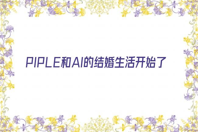 PIPLE和AI的结婚生活开始了剧照