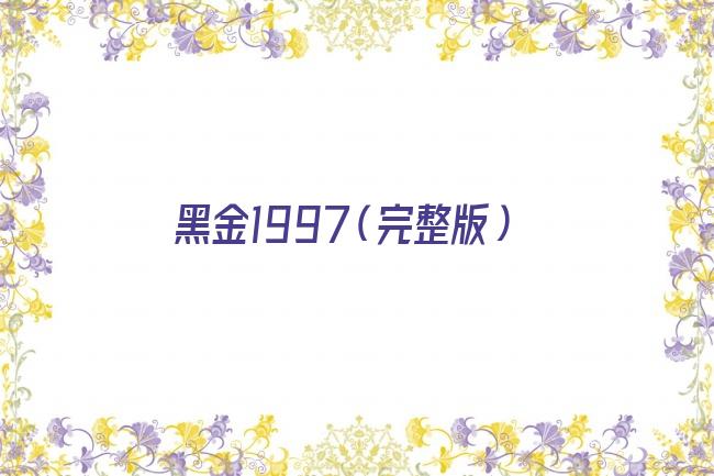 黑金1997（完整版）剧照